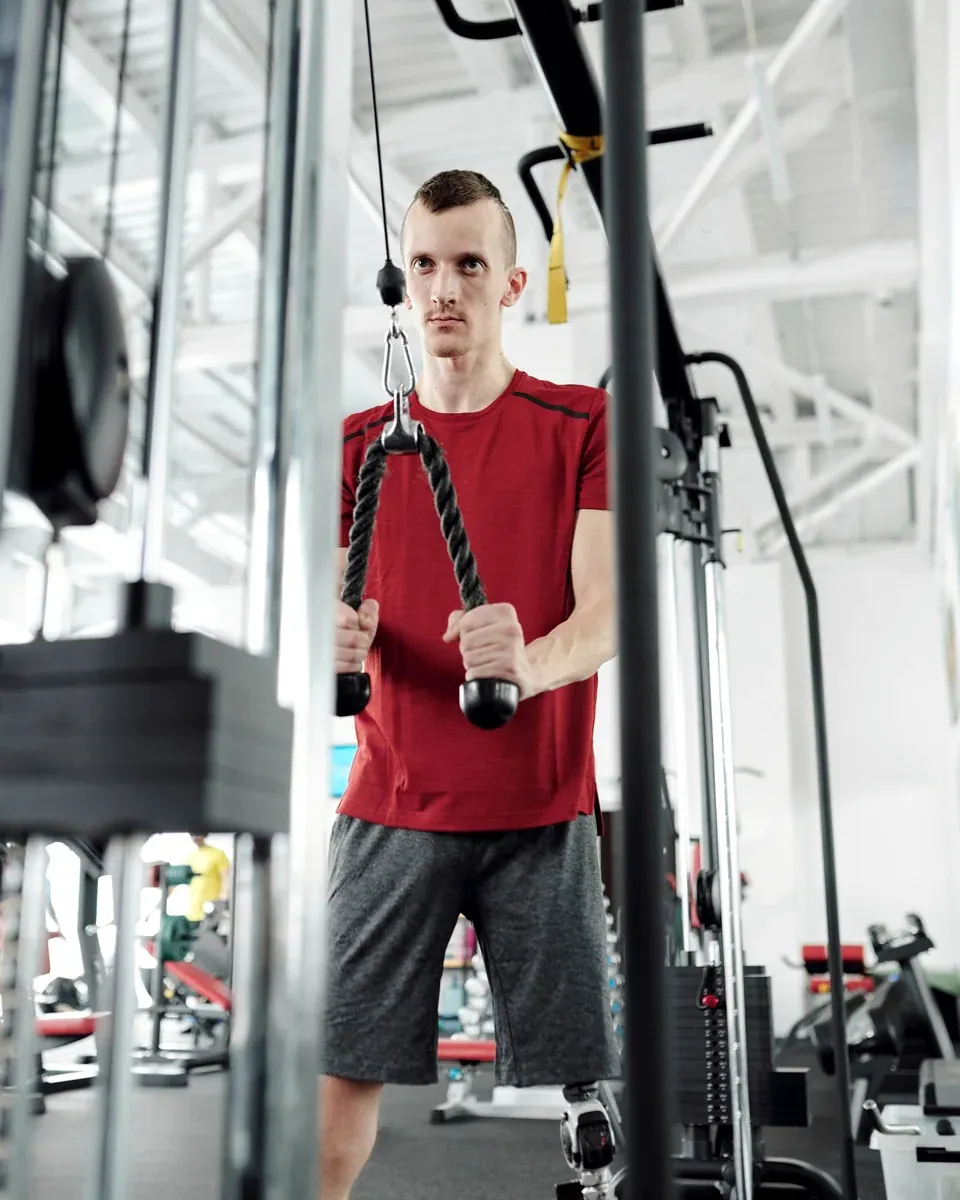 Rope Cable Curl exercise