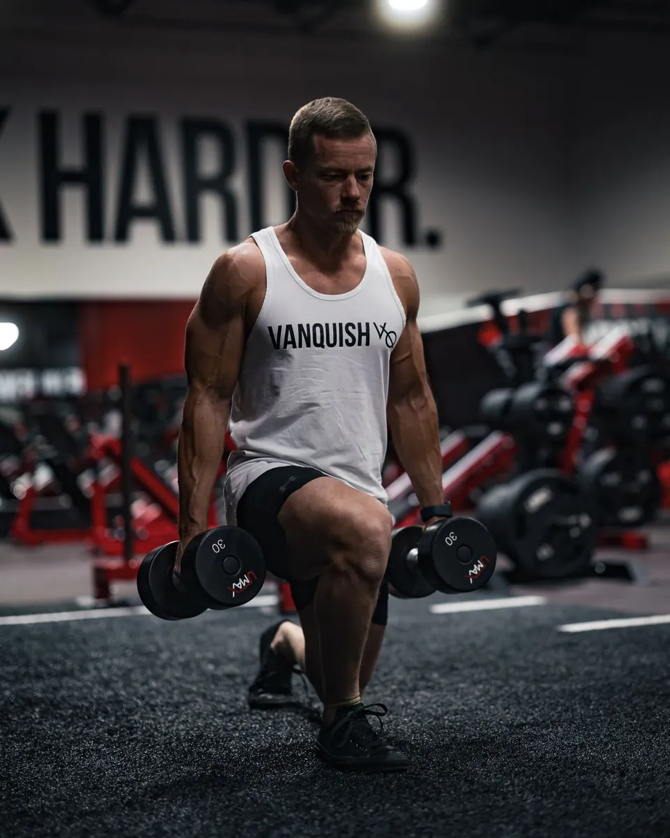 Light Dumbbell Reverse Lunge exercise